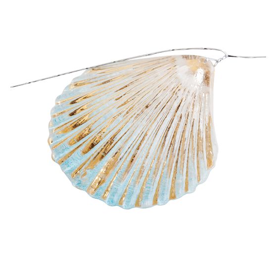 Muschelgirlande mit Perlen