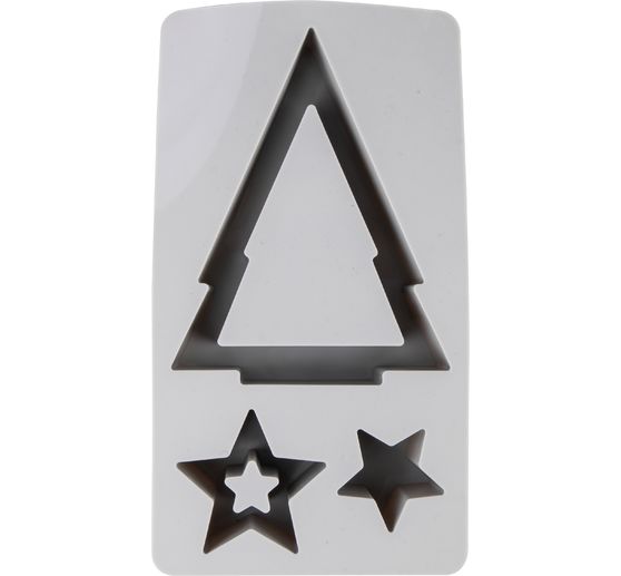 Silicone casting mould "Tealight tree and stars"