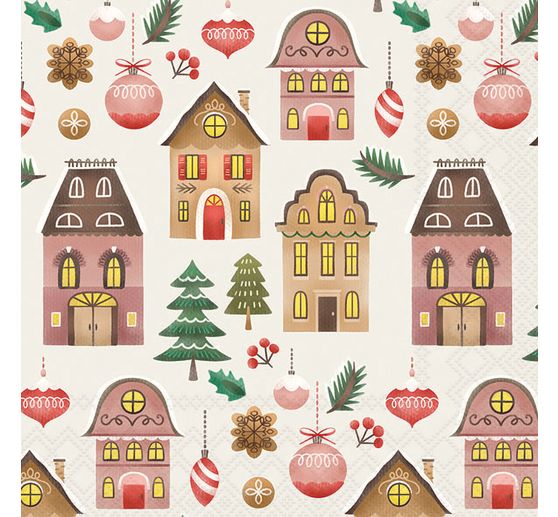 Serviette "Christmas at home"