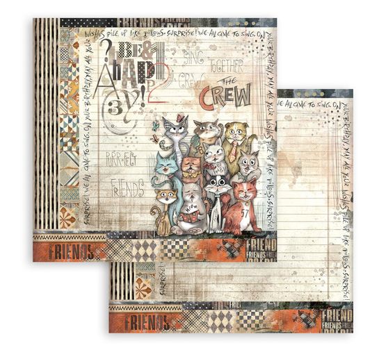 Scrapbook-Block "Furry Friends"