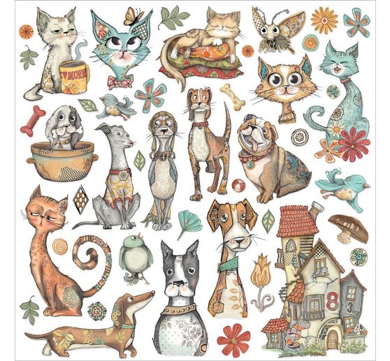 Scrapbook-Block "Furry Friends"