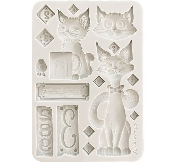 Silikonform A5 "Furry Friends - Cats"
