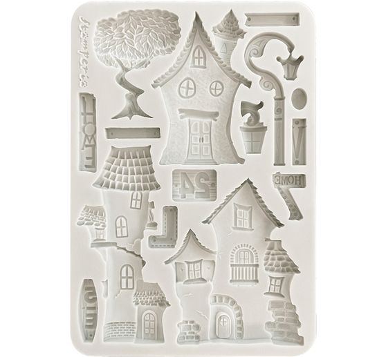 Silikonform A5 "Furry Friends - Houses"
