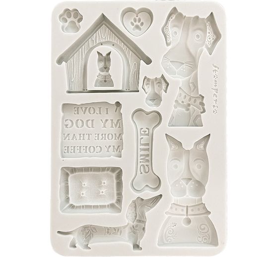 Silikonform A5 "Furry Friends - Dogs"