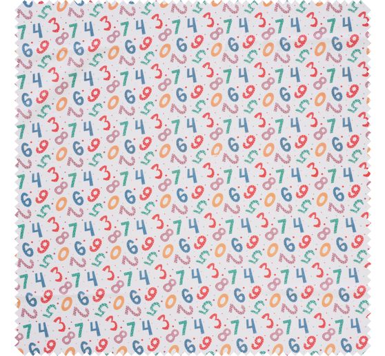 Cotton fabric "Numbers"