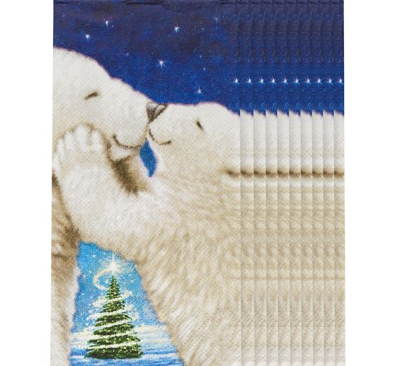 Paper handkerchiefs "Polar Bear Kiss"