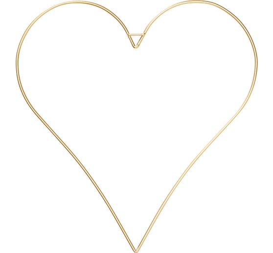 Metallring "Herz", Goldfarben