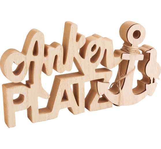 VBS Wooden lettering "Ankerplatz"