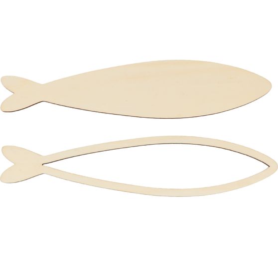 Holz-Fisch mit Rahmen