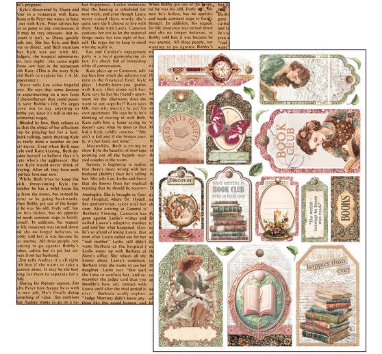 Papier-Set "Book Lovers"