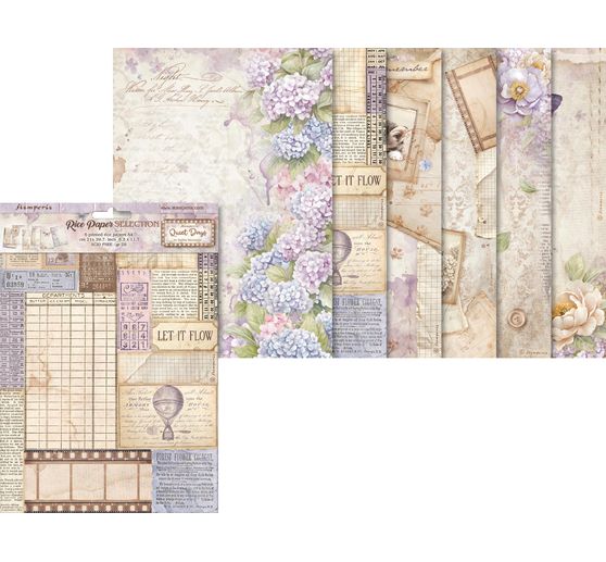 Motiv-Strohseiden Sortiment "Quiet Days"