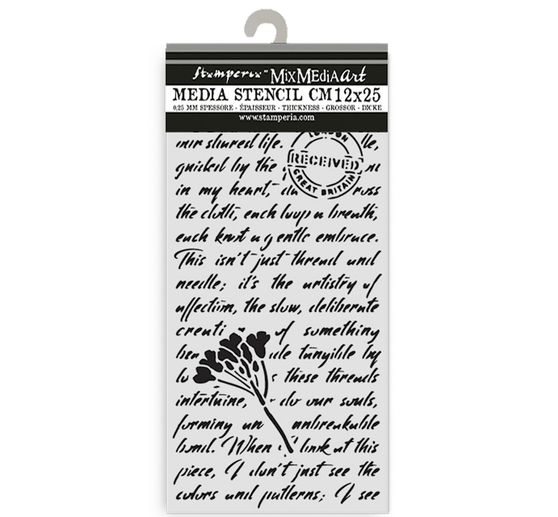 Schablone "Quiet Days - Manuscript"