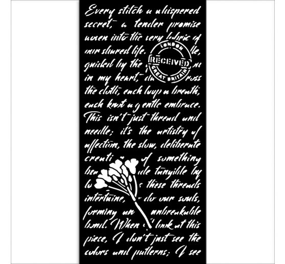 Schablone "Quiet Days - Manuscript"