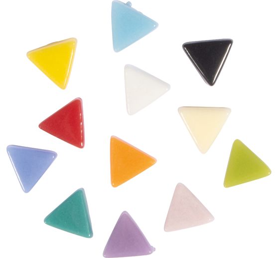 Glass mosaic "Triangle", colourful mix