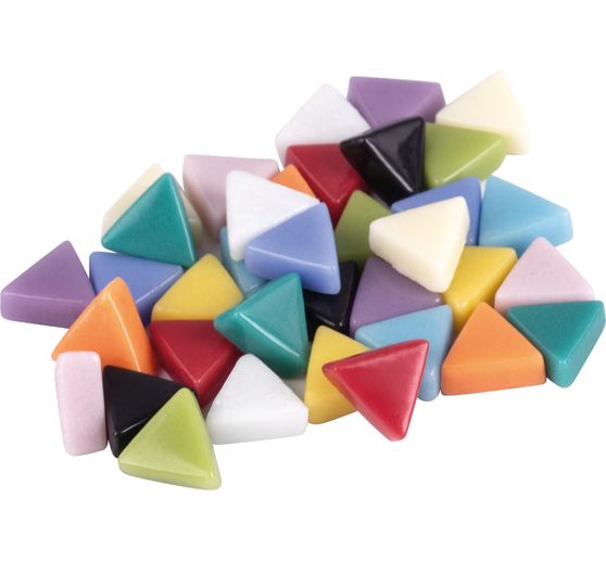Glass mosaic "Triangle", colourful mix