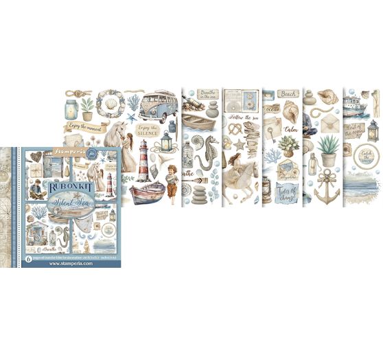 Rub On assortment "Silent Sea"