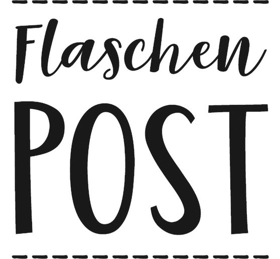 BUTTERER Stempel "Flaschenpost"
