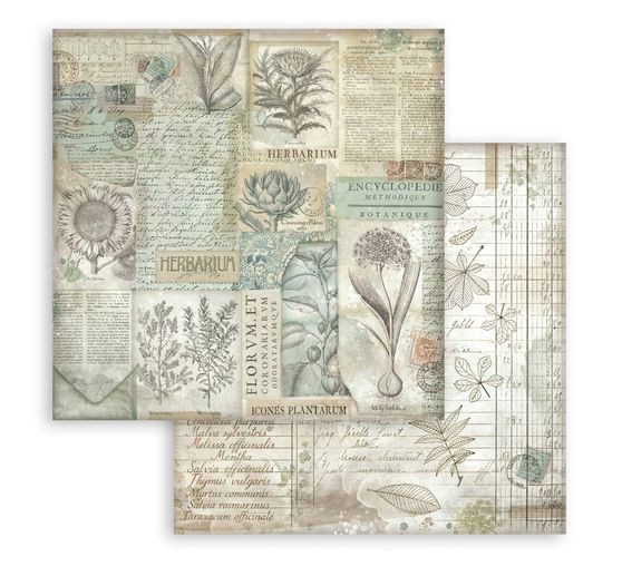 Scrapbook-Block "Herbarium Silvae Backgrounds"