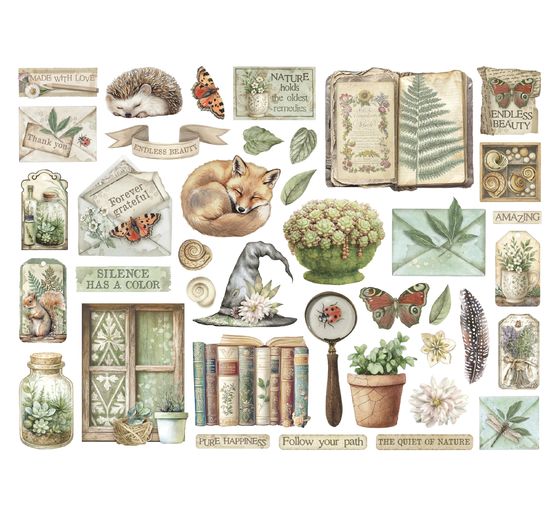 Punching motifs "Herbarium Silvae"