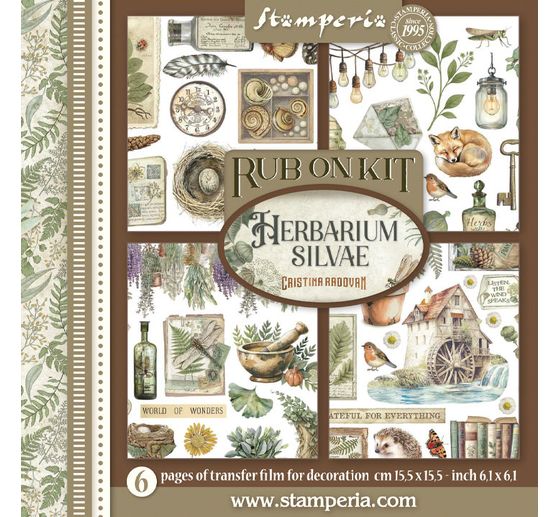 Rub On assortment "Herbarium Silvae"