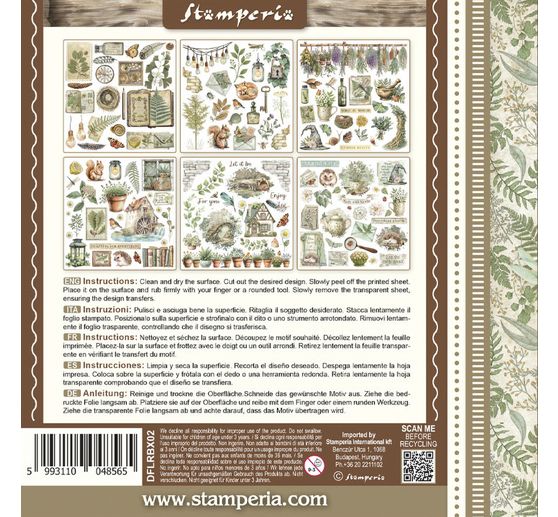 Rub On assortment "Herbarium Silvae"