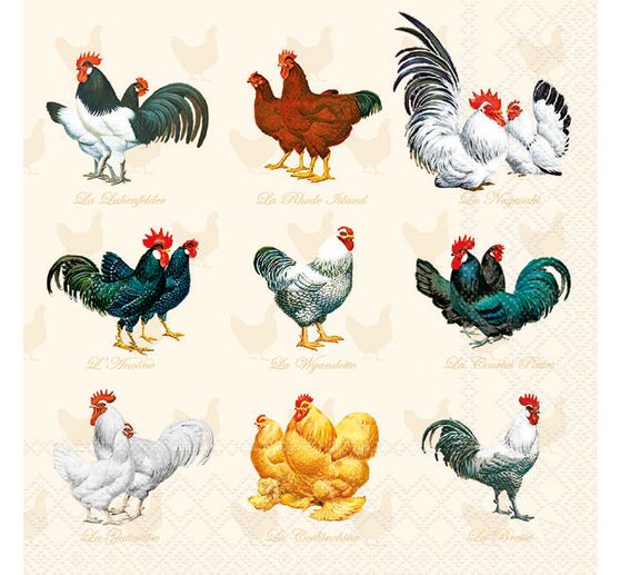 Serviette "Wyandotte Cream"