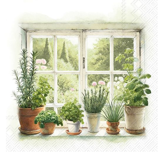 Napkin "Homegrown Herbs"