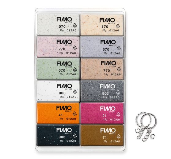 FIMO soft Materialpackung "Boho Effect", 12 Farben
