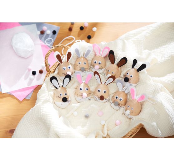 VBS Craft kit decoration pendants "Egg bunnies"