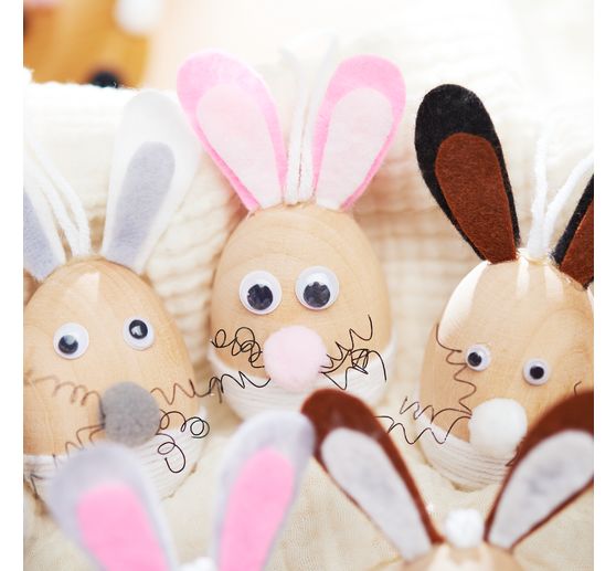 VBS Craft kit decoration pendants "Egg bunnies"