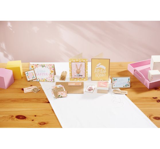 Double cards with envelopes "Kraft paper", 18 x 13 cm, 50 pieces