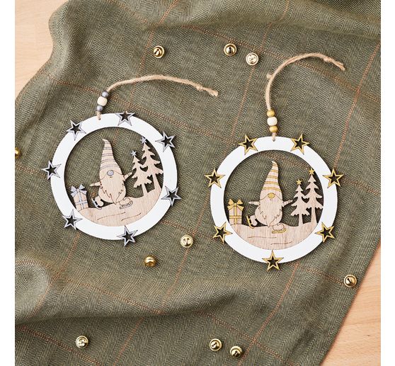 VBS Holz-Anhänger "Wichtel", 2er-Set