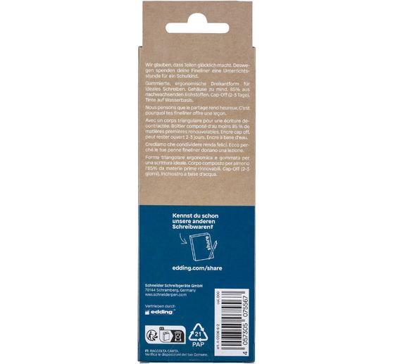 share Fineliners, set of 6