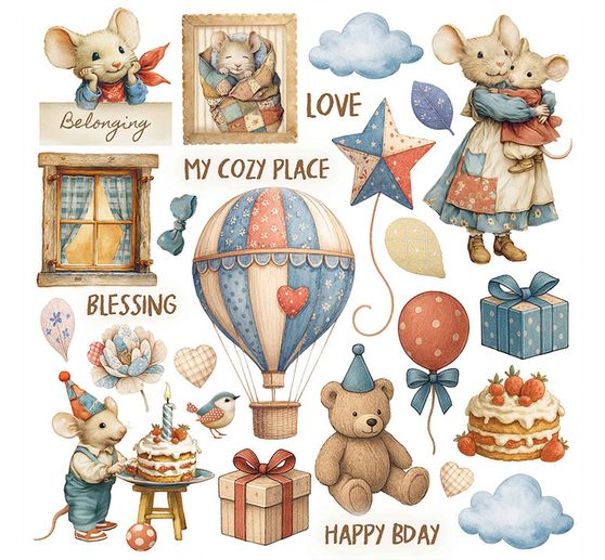 Rub On assortment "Family"