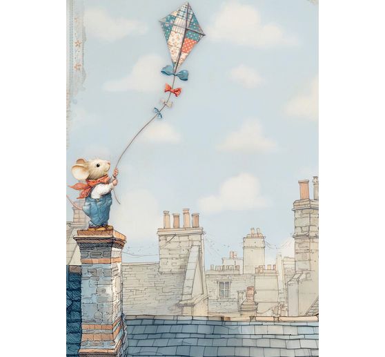 Motiv-Strohseiden Sortiment "Family", 8er-Set