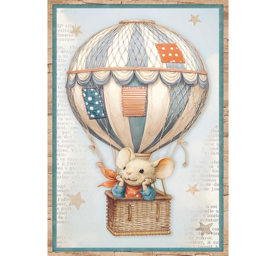 Motiv-Strohseiden Sortiment "Family", 8er-Set