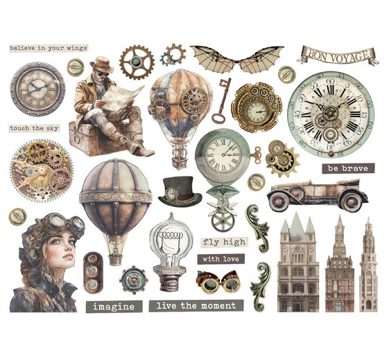 Punching motifs "Voyages Fantastiques"