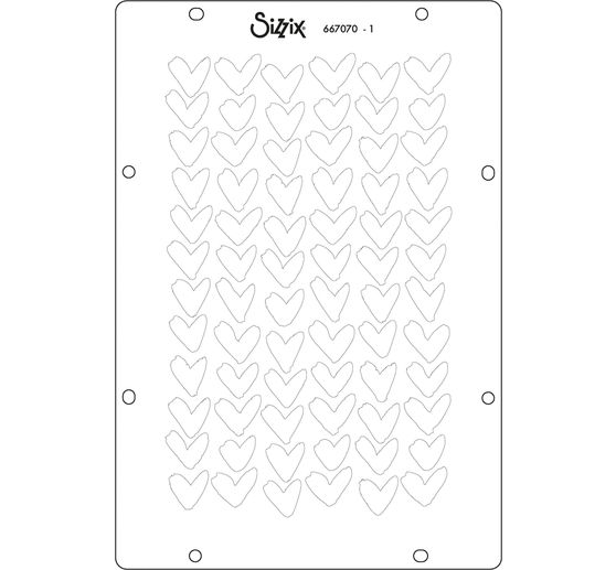 Sizzix Stencil Set "Backgrounds", 4 St&uuml;ck