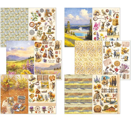 Junk Journal & Ephemera Book "Yellowstone"