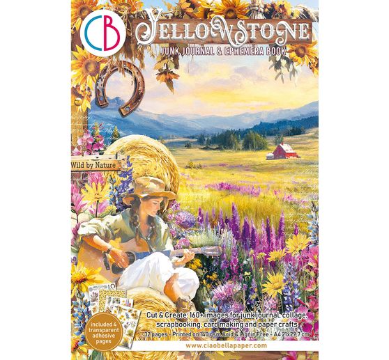 Junk Journal & Ephemera Book "Yellowstone"