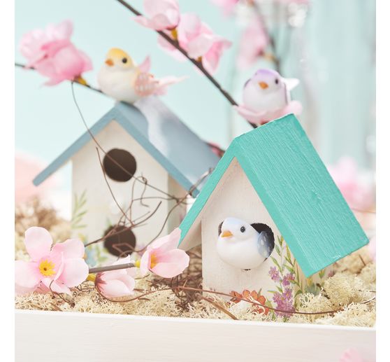 VBS Decorative birdhouses "Minis", set of 2