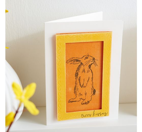 VBS Doppelkarten mit Umschl&auml;gen "Creme", 50 Stk.