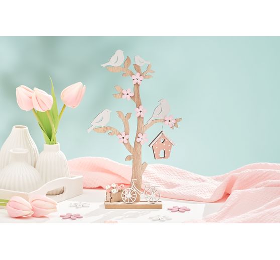 VBS Holz-Steckmotiv "Baum mit Vogelhaus"