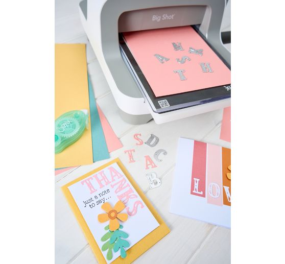 Sizzix Thinlits Stanzschablone "Folk Alphabet"