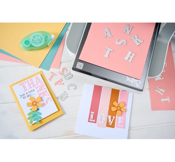 Sizzix Thinlits Stanzschablone "Folk Alphabet"