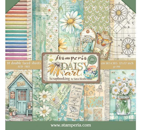 Scrapbook block "Daisy Art"