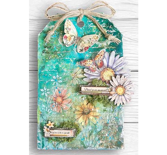 Stencil "Daisy Art - Letter and Butterfly"