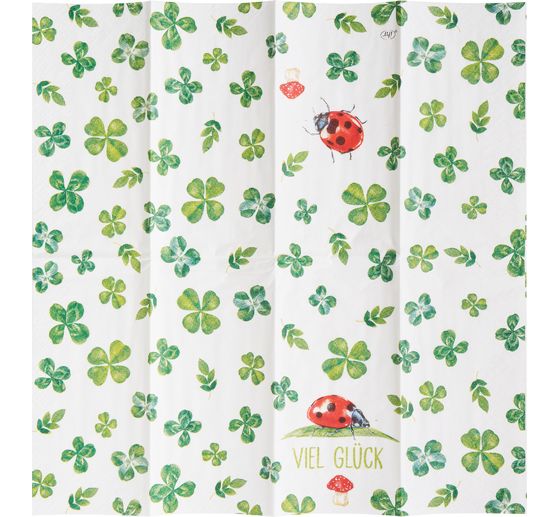 Papiertaschent&uuml;cher "Viel Gl&uuml;ck"