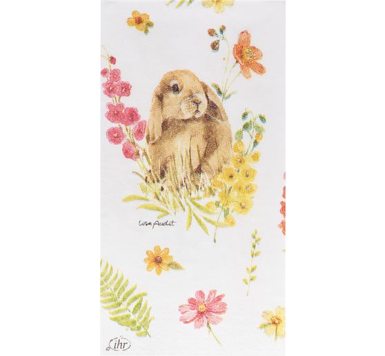 Papiertaschent&uuml;cher "Hoppelhase im Fr&uuml;hling"