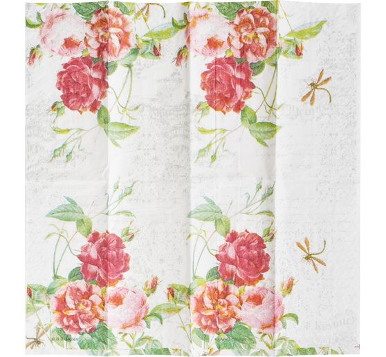 Paper handkerchiefs "Roses splendor"
